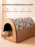 Oversized Winter Dog House – Warm Removable Kennel for Large Dogs