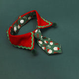 Christmas Pet Tie Collar – Festive Bow Bib for Cats & Small Dogs, Cute Holiday Party Accessory