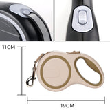 5M/8M Retractable Big Dog Leash Automatic Sturdy Nylon Rope