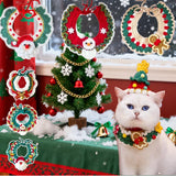 Hand Woven Cat Christmas Bib