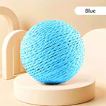 Interactive Sisal Cat Scratching Ball – 10CM Sounding Toy for Kittens | Teeth Cleaning, Anti-Bite & Fun Play