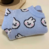 Winter Knitted Dog Sweater – Soft, Warm & Fashionable Pet Pullover for Small Dogs and Cats