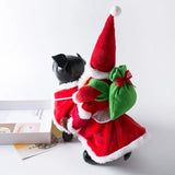 Christmas Reindeer Santa Claus Pet Costume