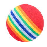 Rainbow EVA Cat Toy Balls – Interactive Chew and Play Set