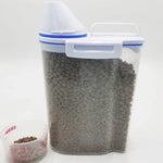 Pet Food Storage Container with Measuring Cup