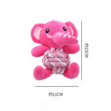 Cute Animal Rope Dog Toy – Plush Squeaky Interactive Chew