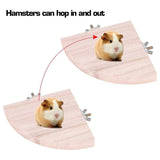 Fan-shaped Parrot Wooden Stand Rack Bird Cage Accessories Perch for Small Animal Chinchilla Squirrel Hamster Bird Stand Board