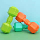 TPR Dumbbell Dog Toy – Squeaky Chew for Teeth Cleaning