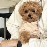 Letter Print Fleece Dog Hoodie