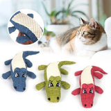 Cartoon Alligator Plush Chew Toy – Interactive Dog Sound & Teeth Trainer