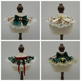 Christmas Lace Pet Collar – Adjustable Festive Scarf for Cats & Small Dogs