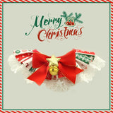 Christmas Lace Pet Collar – Adjustable Festive Scarf for Cats & Small Dogs