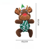 Cute Animal Rope Dog Toy – Plush Squeaky Interactive Chew