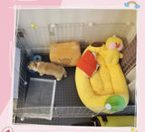 Banana-Shaped Pet Bed – Warm Removable Cat & Dog Nest