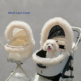 Stylish Lace Sunshade Mesh Cover For Pet Stroller