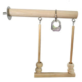 Wooden Bird Swing Toy – Parrot Perch Stand