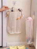 Wall-Mounted Pet Toy Storage Bag – Space-Saving Mesh Organizer for Cat & Puppy Toys