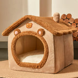 Foldable Easter Pet House – Warm Cave Bed for Small & Medium Dogs & Cats
