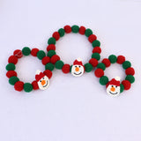 Christmas Plush Ball Pet Collar – Festive Elastic Headpiece for Cats & Dogs