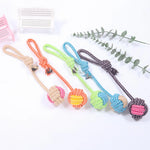 Chew & Play Cotton Rope Ball – Fun Dog Toy & Toothbrush
