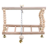 Wooden Bird Swing Toy – Parrot Perch Stand