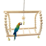 Wooden Bird Swing Toy – Parrot Perch Stand