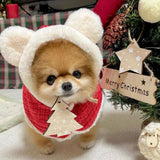 Christmas Pet Cloak with Hoodie