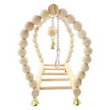 Wooden Bird Swing Toy – Parrot Perch Stand