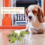 Cartoon Alligator Plush Chew Toy – Interactive Dog Sound & Teeth Trainer