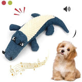 Cartoon Alligator Plush Chew Toy – Interactive Dog Sound & Teeth Trainer