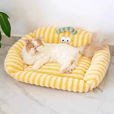 Winter Plush Pet Bed – Cozy Sofa Nest for Small Dogs & Cats