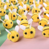 Yellow Bee Cat Toy – 5/10pcs Soft Interactive Kitten Play Set