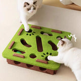 Sisal Cat Scratching Post – Indoor Cat Furniture & Kitten Play Toy | Interactive Scratcher for Exercise & Entertainment