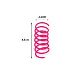 Colorful Plastic Spring Cat Toy – Jumping Fun