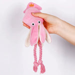 Squid Plush Rope Toy – Bite-Resistant Interactive Dog Toy