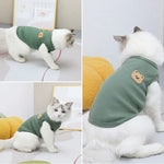 Green Bear Dog Vest – Summer Pet Shirt