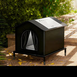 Heated Weatherproof Outdoor Cat House – Insulated Elevated Shelter for Multiple Cats