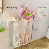 Wall-Mounted Pet Toy Storage Bag – Space-Saving Mesh Organizer for Cat & Puppy Toys