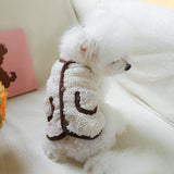 Autumn Winter Dog Coat – Flower Pet Jacket for Small Dogs & Cats