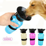 Portable Dog Water Bottle – 500ml Travel Cup