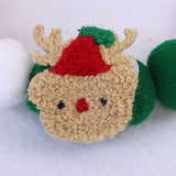 Christmas Plush Ball Pet Collar – Festive Elastic Headpiece for Cats & Dogs