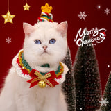 Hand Woven Cat Christmas Bib