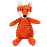 Plush Dog Molar Toy – Corduroy Monkey & Pig with Sound for Teeth Cleaning, Chewing & Play | Durable Toy for Large Dogs
