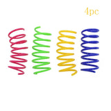 Colorful Plastic Spring Cat Toy – Jumping Fun