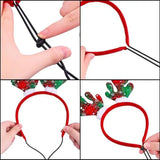 Christmas Pet Antler Headband – Festive Elk Hair Hoop for Dogs & Cats