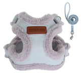 Winter Padded Dog Harness & Leash – Adjustable Vest for Dogs & Cats