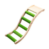 Natural Wooden Bird Perch Ladder Steps for Grinding Claws
