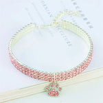 Shiny Crystal Bedazzled Cat Collar