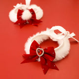 Festive Cat Bow-tie with Jewel Collar