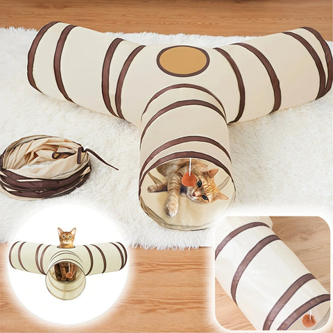 Foldable Cat Play Tunnel – Interactive Toy